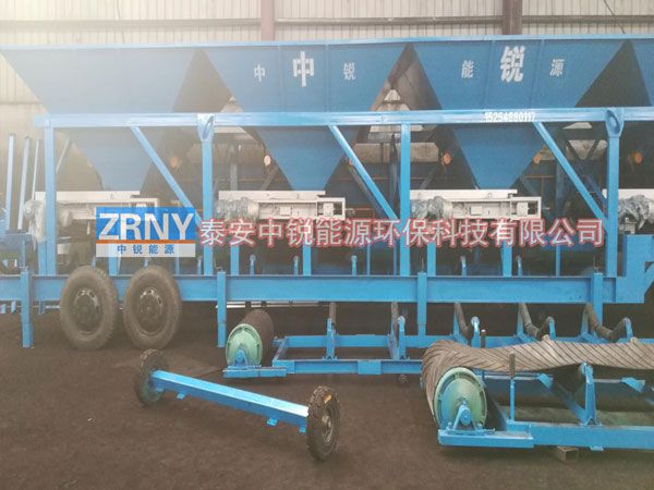 山西晋中四仓移动式配煤机案例