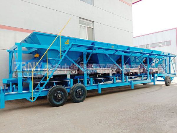 某钢厂铁矿石掺配机安装完工